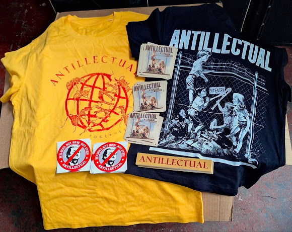 Antillectual T-shirts and stickers