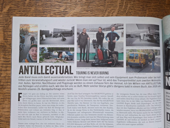 Tour stories in Ox Fanzine